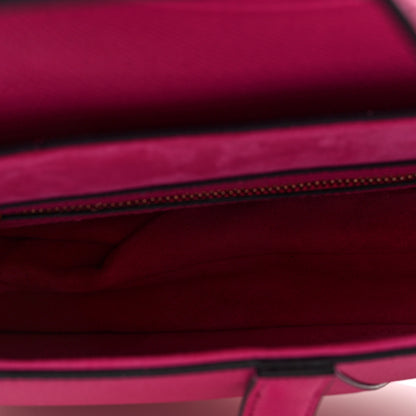 Christian Dior Grained Calfskin Saddle Bag With Strap Fuchsia 8 of 19