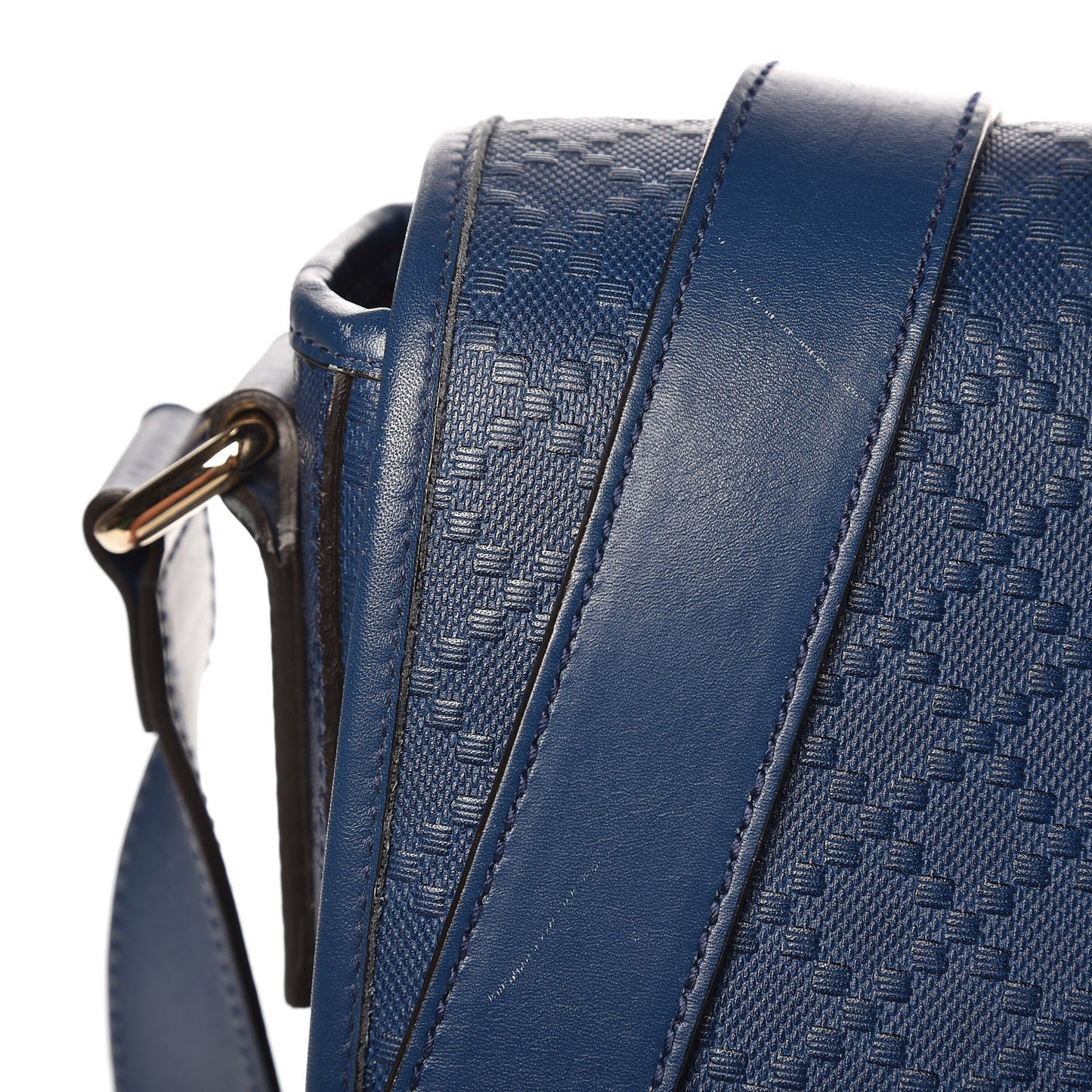 Diamante Medium Flap Messenger Bag Blue