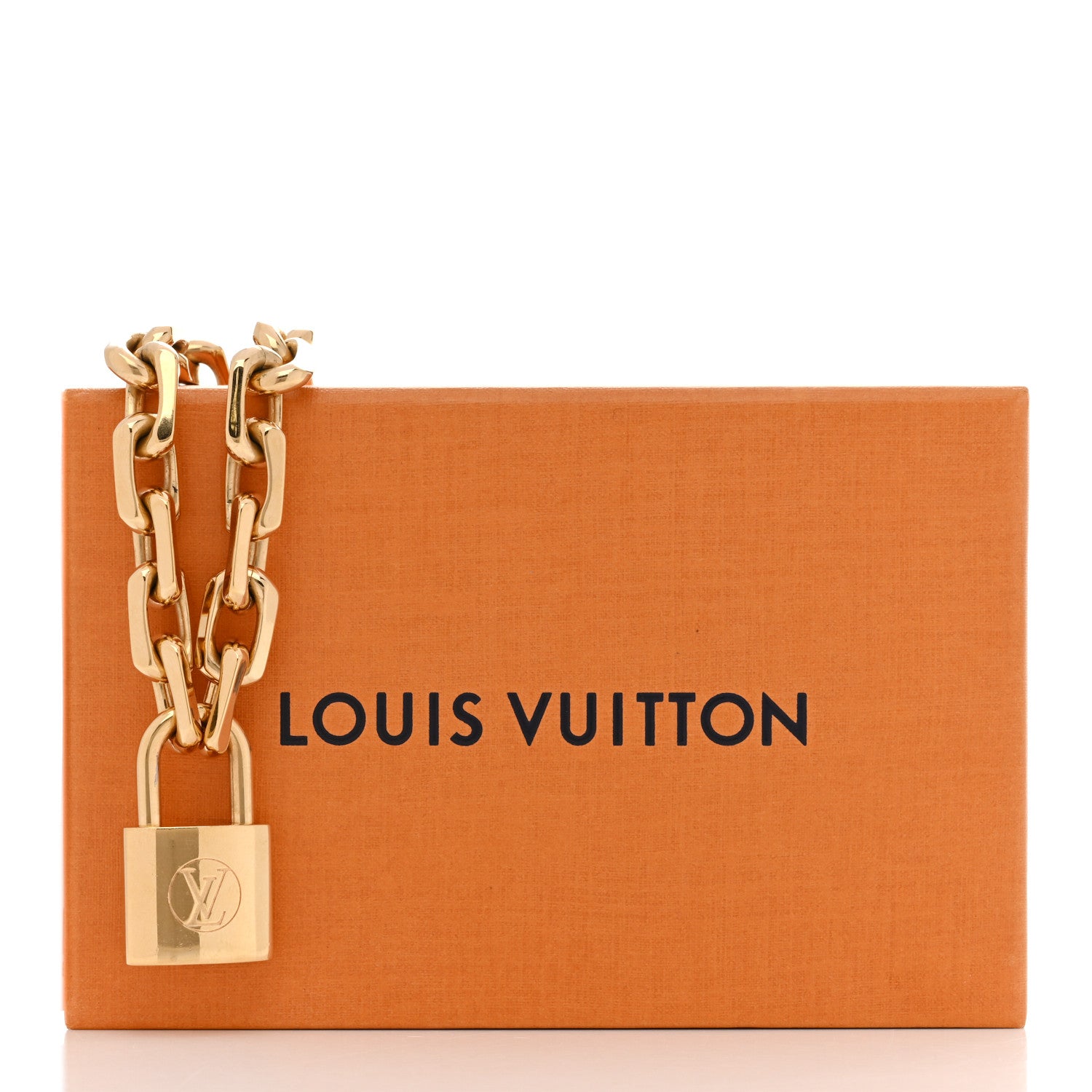 Louis Vuitton LV Edge Necklace Cadenas Gold 8 of 8