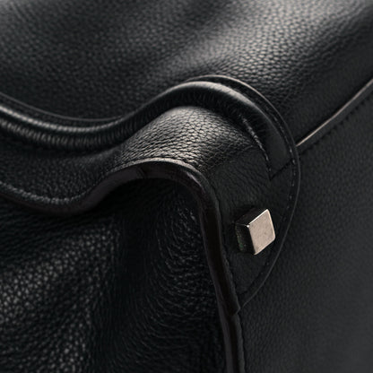 Celine Drummed Calfskin Shoulder Luggage Black 10 of 16
