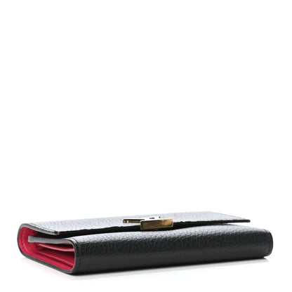Louis Vuitton Taurillon Capucines Compact Wallet Black 3 of 4