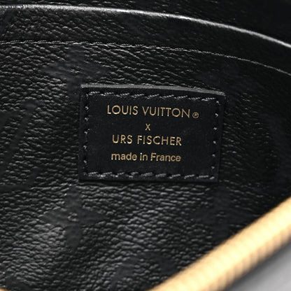 Louis Vuitton X UF Tufted Monogram Pochette Accessories Black Red Black Red 5 of 8