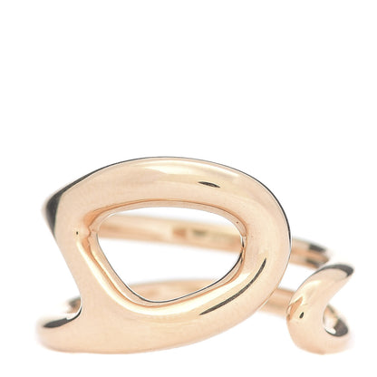 Hermes 18K Rose Gold MM Chaine d'Ancre Punk Ring 53 6.25 1 of 5
