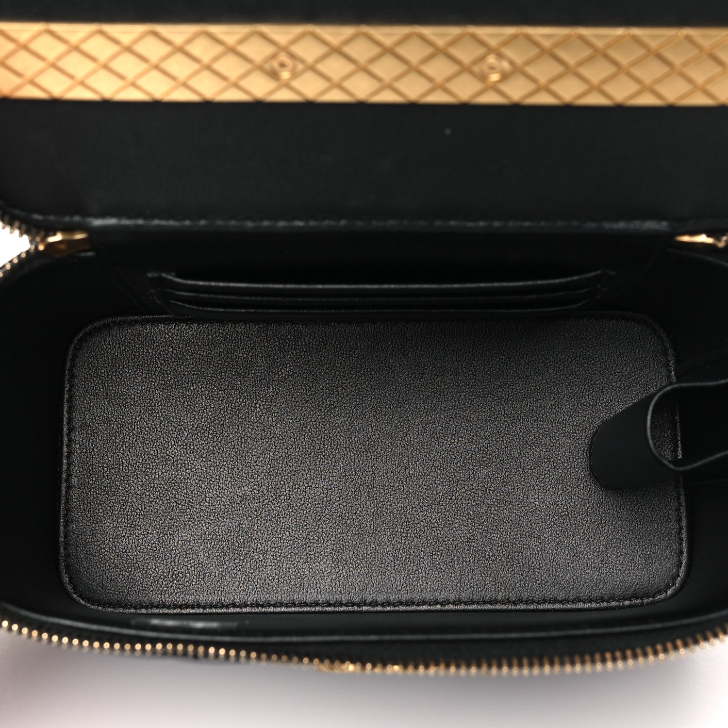 Chanel Caviar Quilted Coco Bracelet Vanity Case With Chain Black 6 of 11