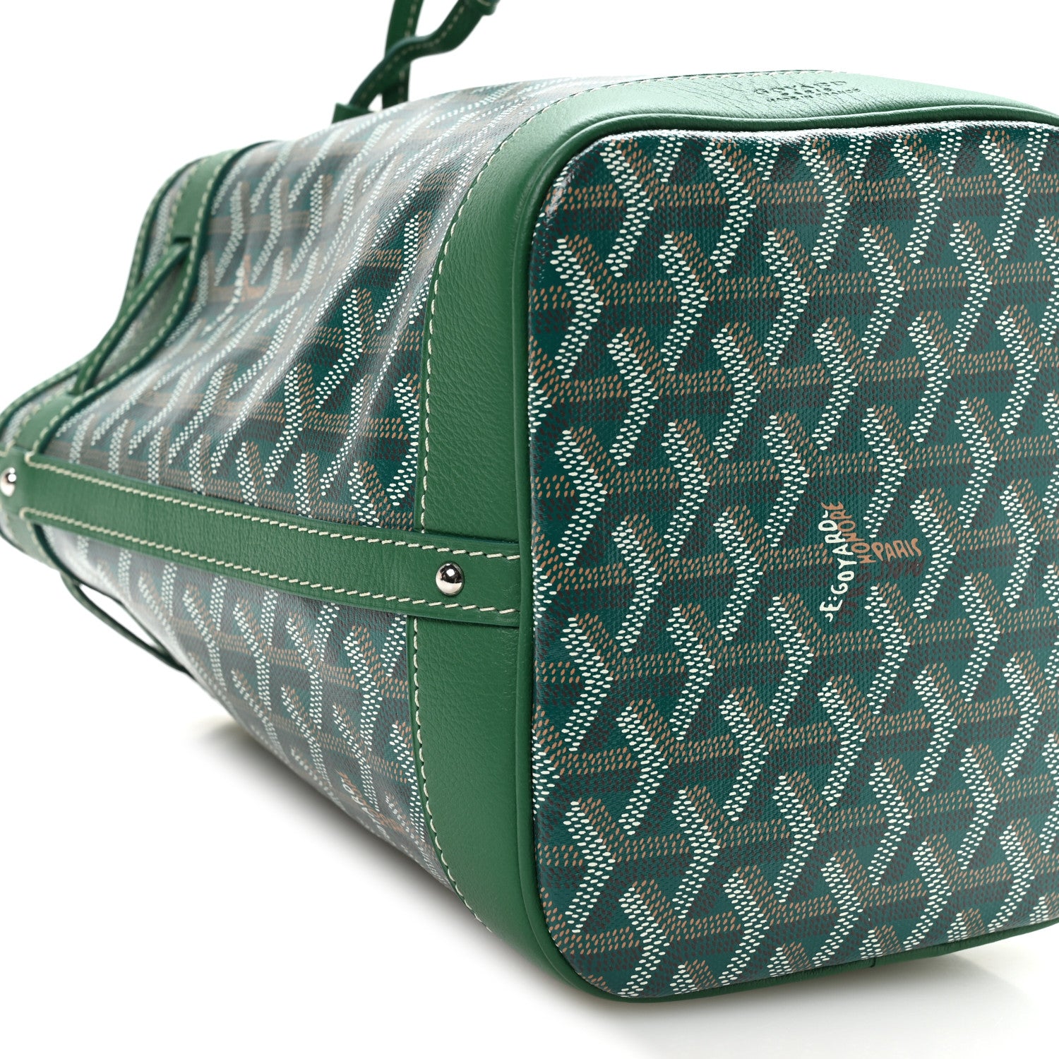 Goyard Goyardine Petit Flot Bucket Bag PM Green 8 of 9