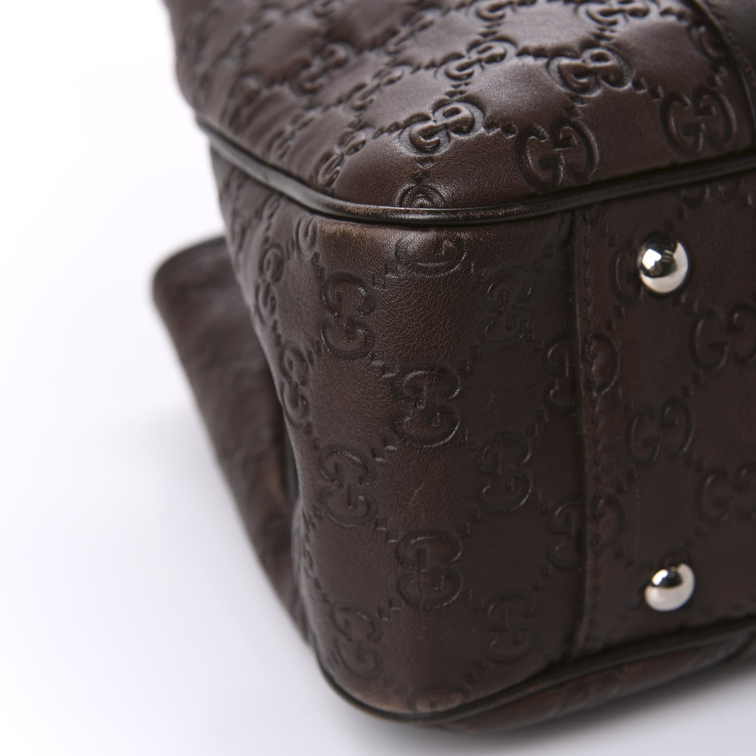 Gucci Guccissima Medium GG Twins Tote Dark Brown 6 of 10