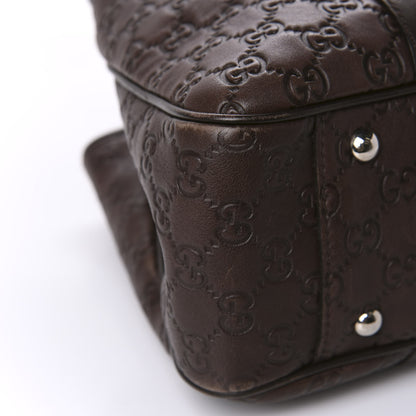 Gucci Guccissima Medium GG Twins Tote Dark Brown 6 of 10