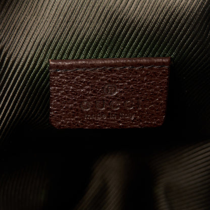 Gucci Monogram Calfskin Large Balthus Cosmetic Pouch Beige Ebony Cocoa 6 of 11