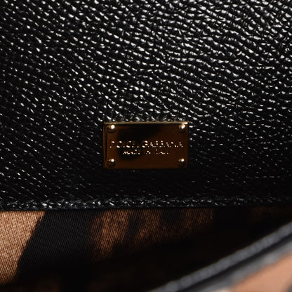 Dolce & Gabbana Dauphine Medium DG Family Patch Miss Sicily Satchel Black 7 of 9