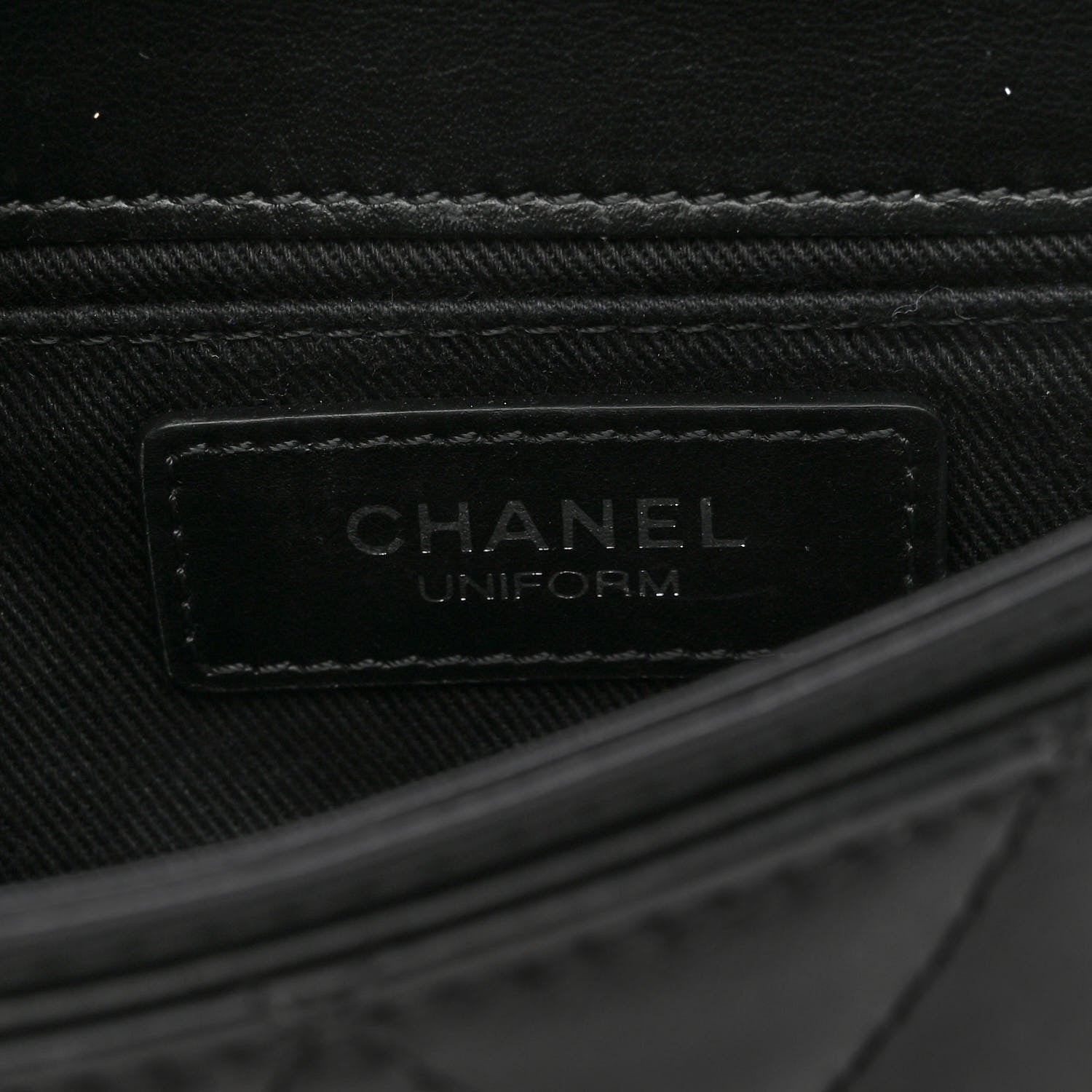 Chanel Calfskin Quilted CC Uniform Flap Belt Bag Black 5 of 8