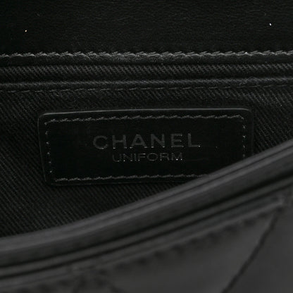 Chanel Calfskin Quilted CC Uniform Flap Belt Bag Black 5 of 8