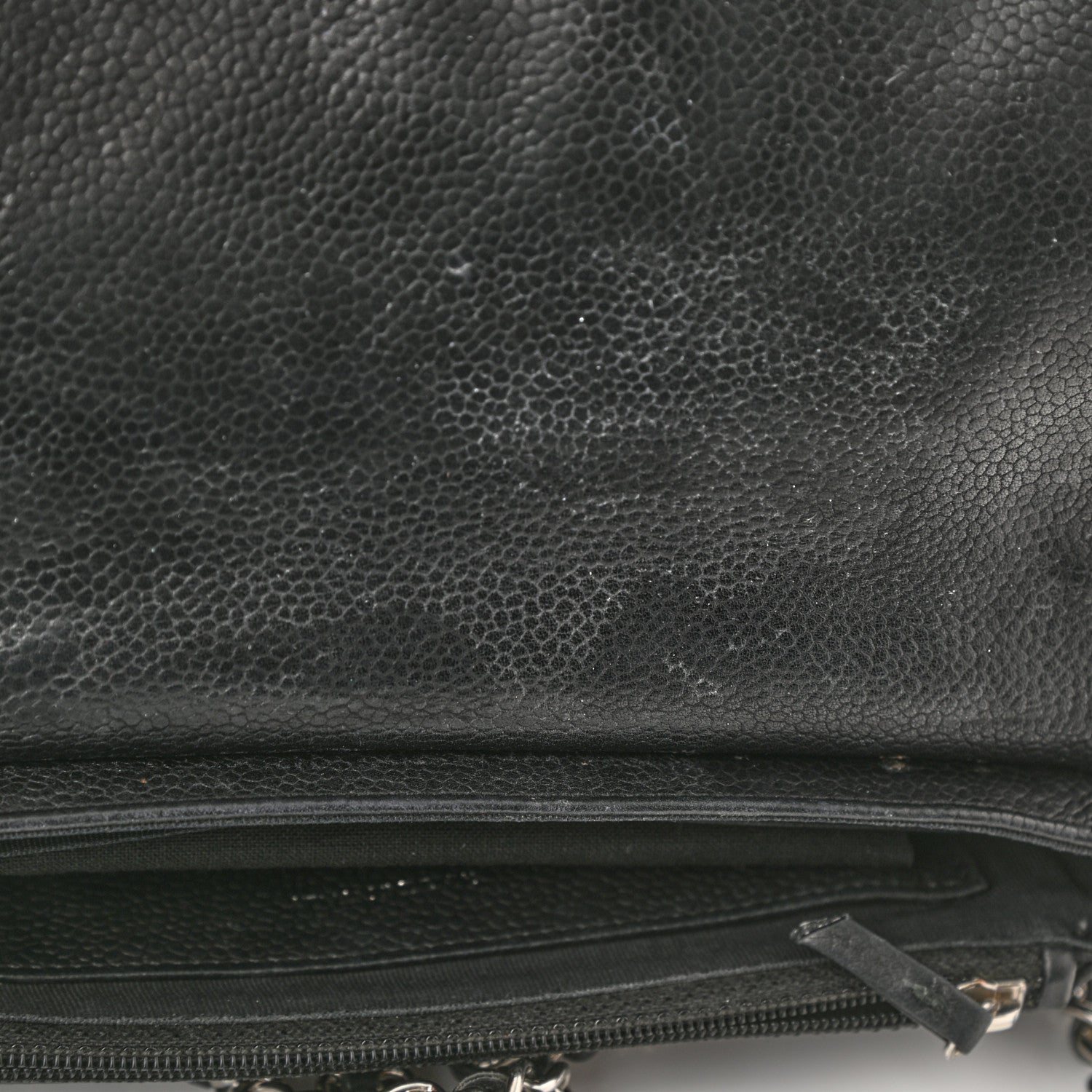 Chanel Caviar Half Moon Wallet On Chain WOC Black 14 of 14
