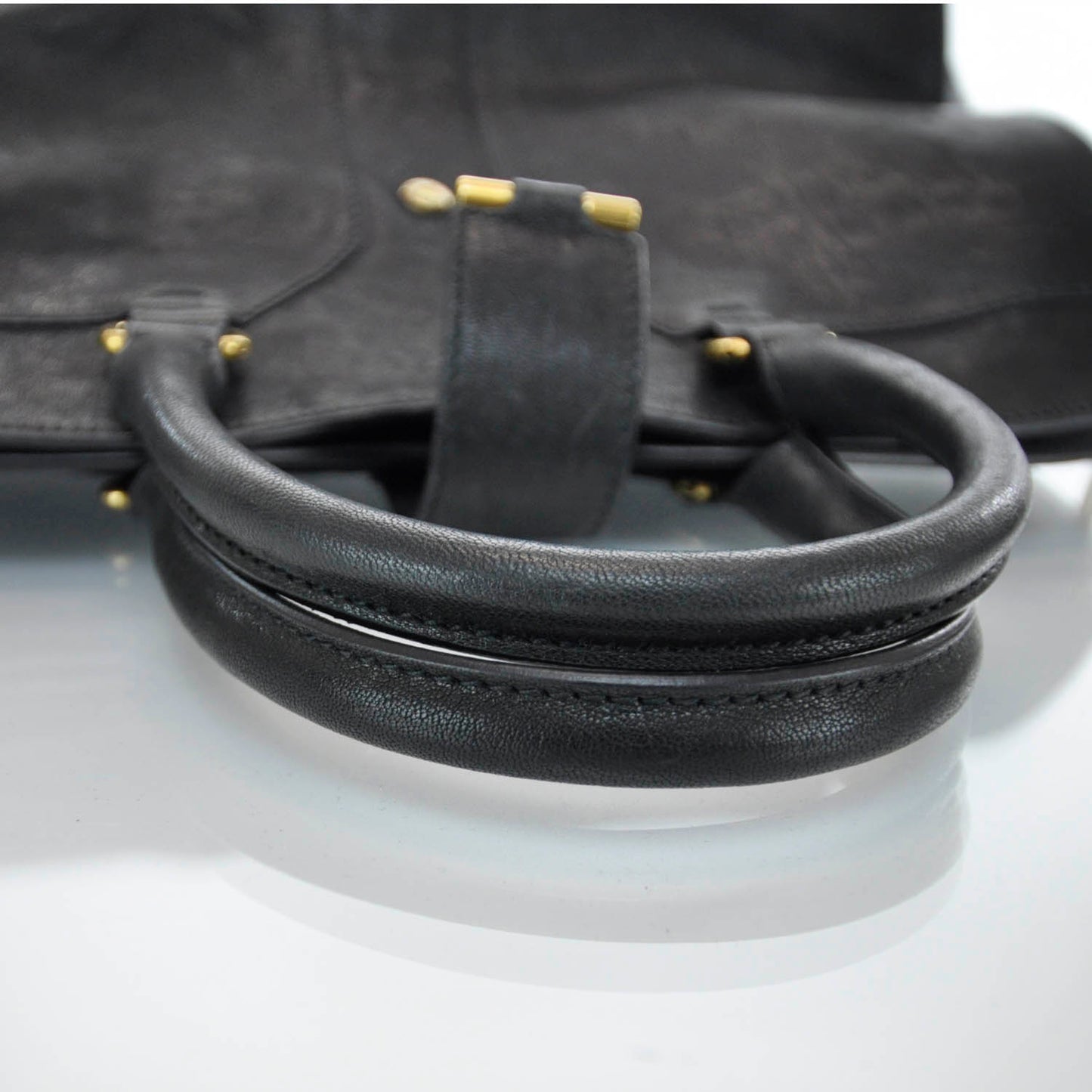 Leather Medium Cabas Chyc Black