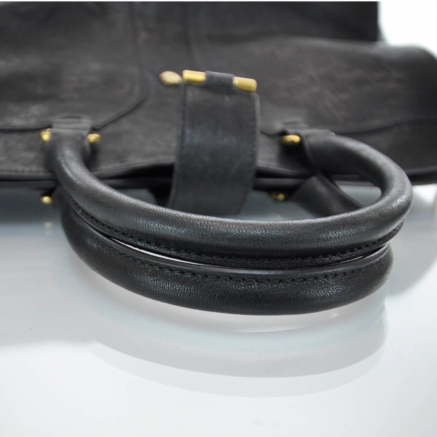 Saint Laurent Leather Medium Cabas Chyc Black 6 of 9
