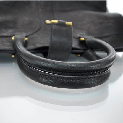 Saint Laurent Leather Medium Cabas Chyc Black 6 of 9