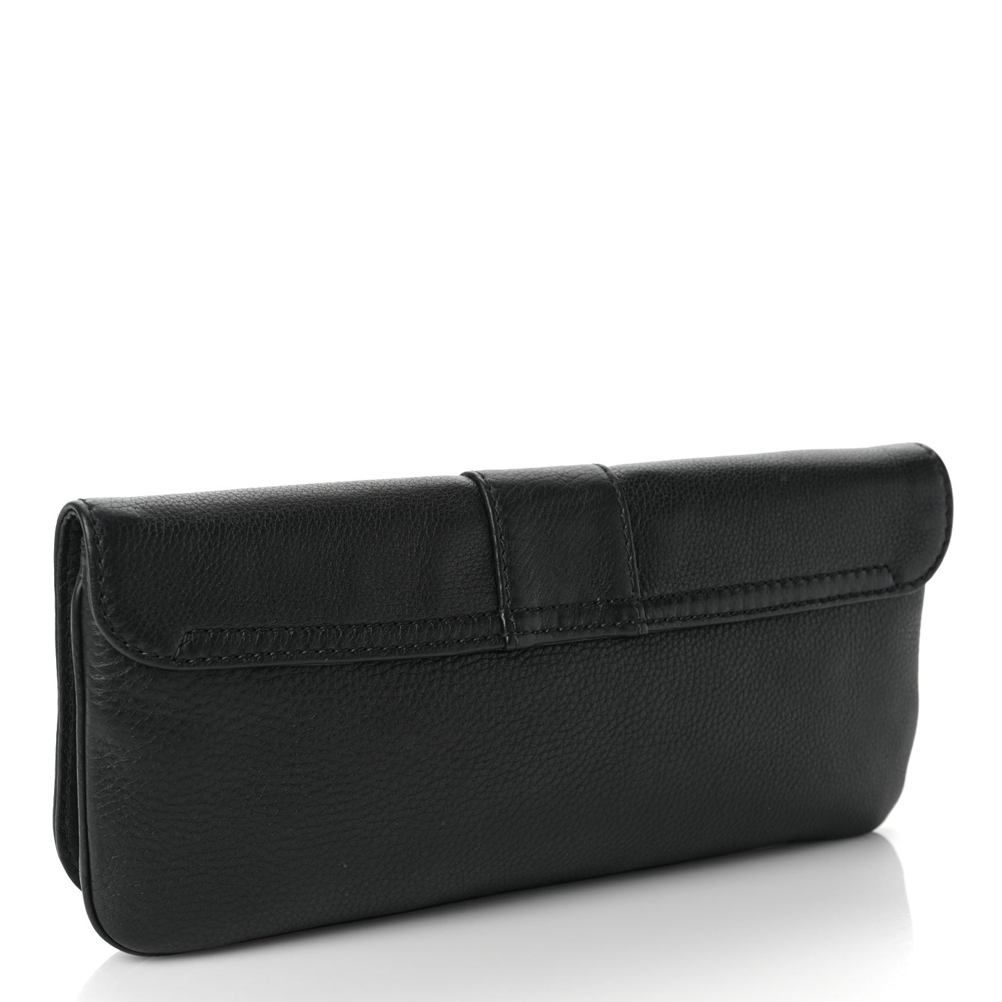 Calfskin Greenwich Clutch Black