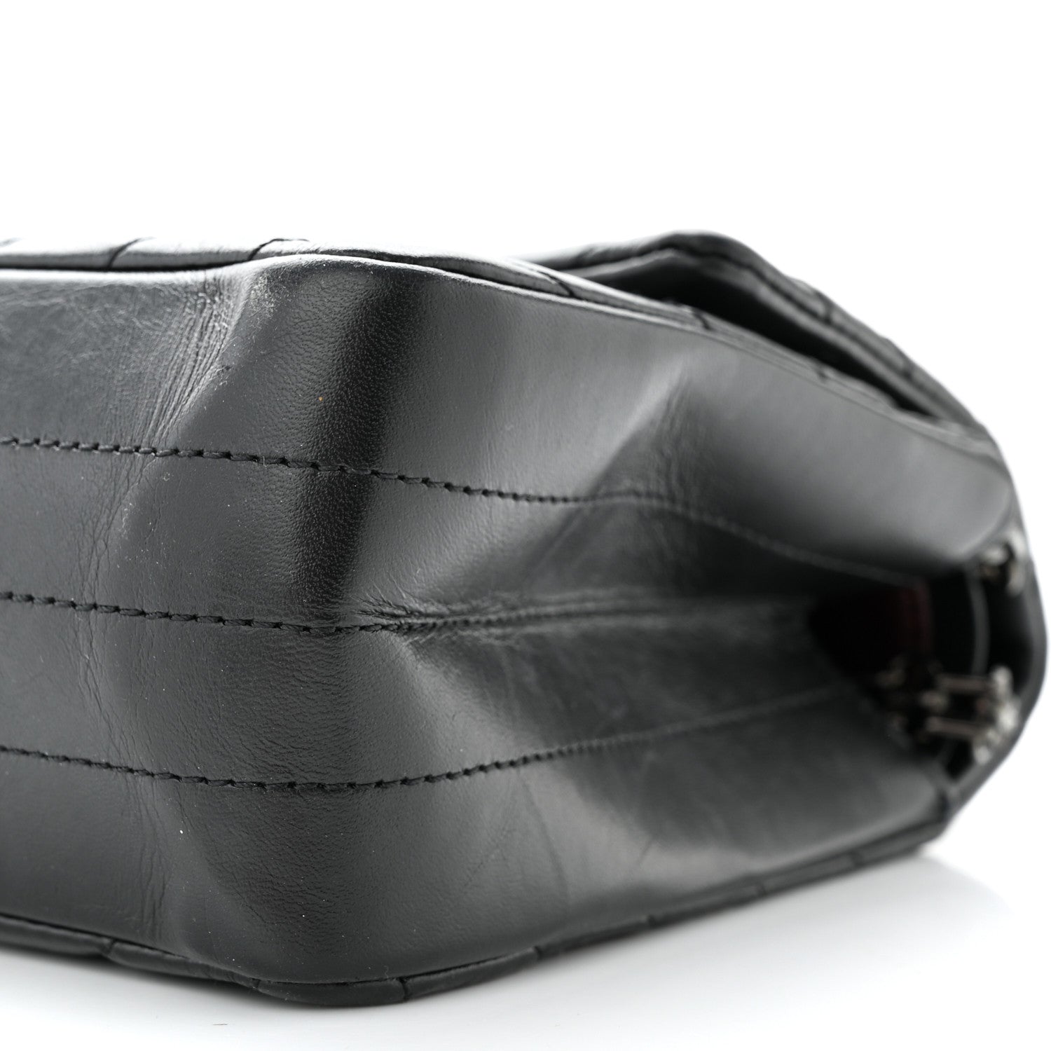 Chanel Aged Calfskin Chevron Quilted 2.55 Reissue 225 Flap Dark Grey 10 of 10