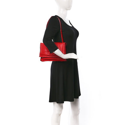 Salvatore Ferragamo Calfskin Small Viva Bow Shoulder Bag Red 2 of 8