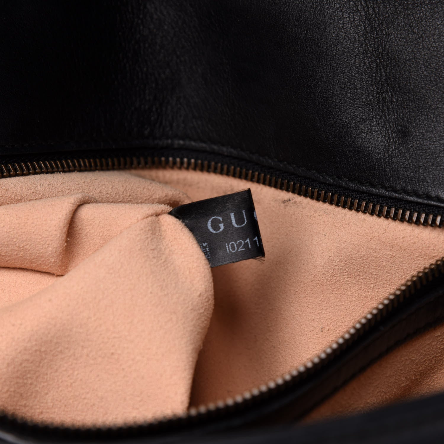 Gucci Calfskin Matelasse Medium GG Marmont Shoulder Bag Black 9 of 13