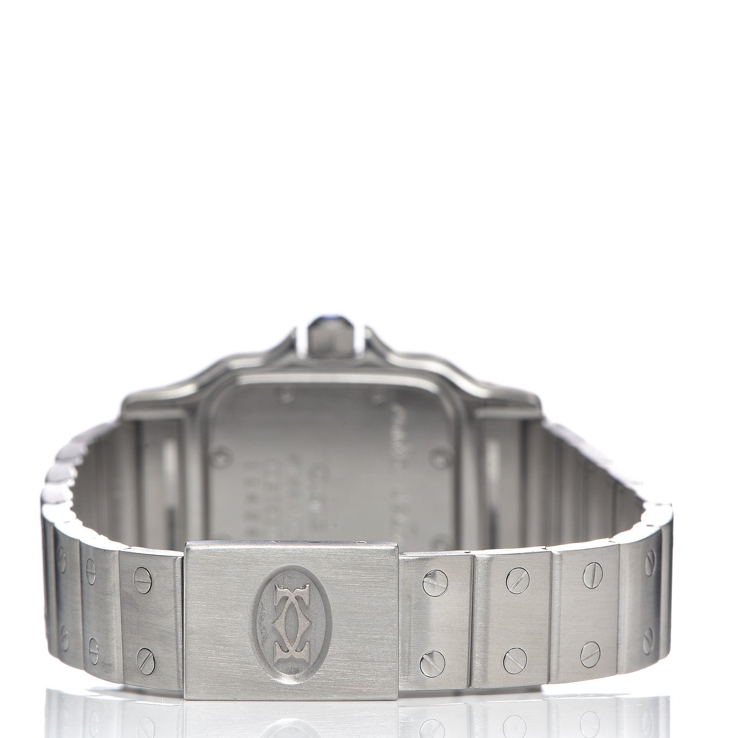 Cartier Stainless Steel 24mm Santos de Galbee Quartz Watch Cream 4 of 6