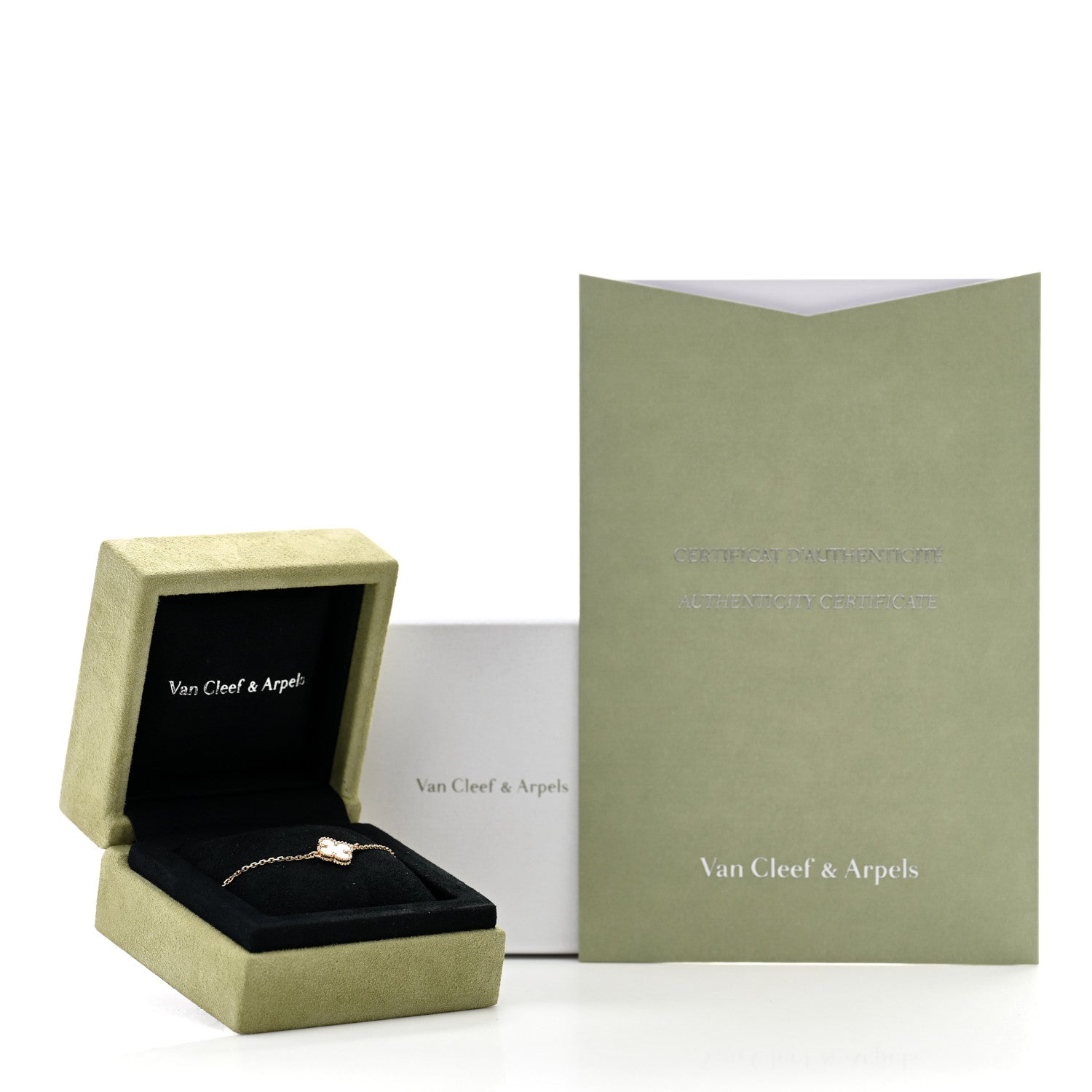 Van Cleef & Arpels 18K Yellow Gold Mother of Pearl Sweet Alhambra Bracelet 5 of 5