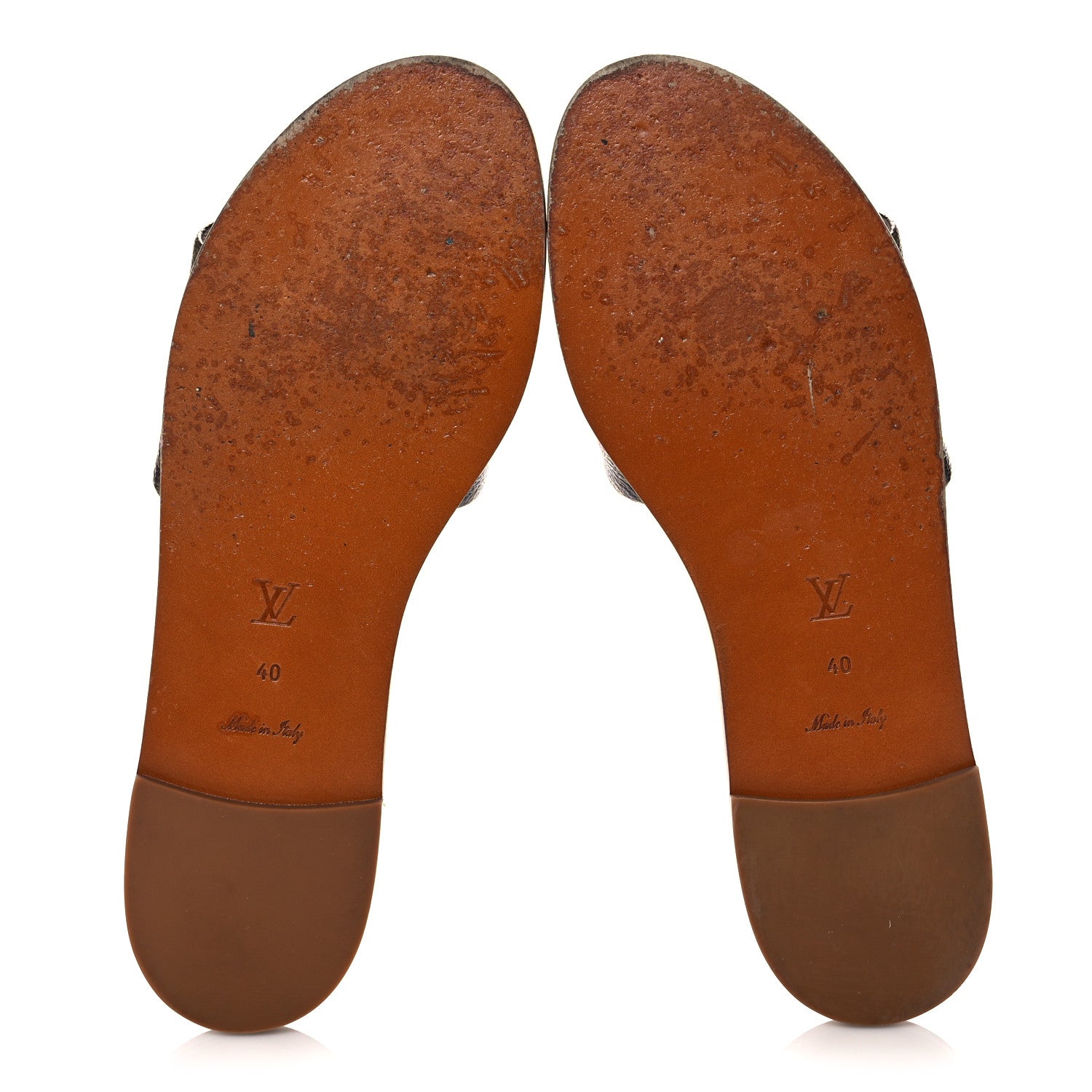 Louis Vuitton Patent Monogram Lock It Flat Mule 40 Cacao 5 of 12