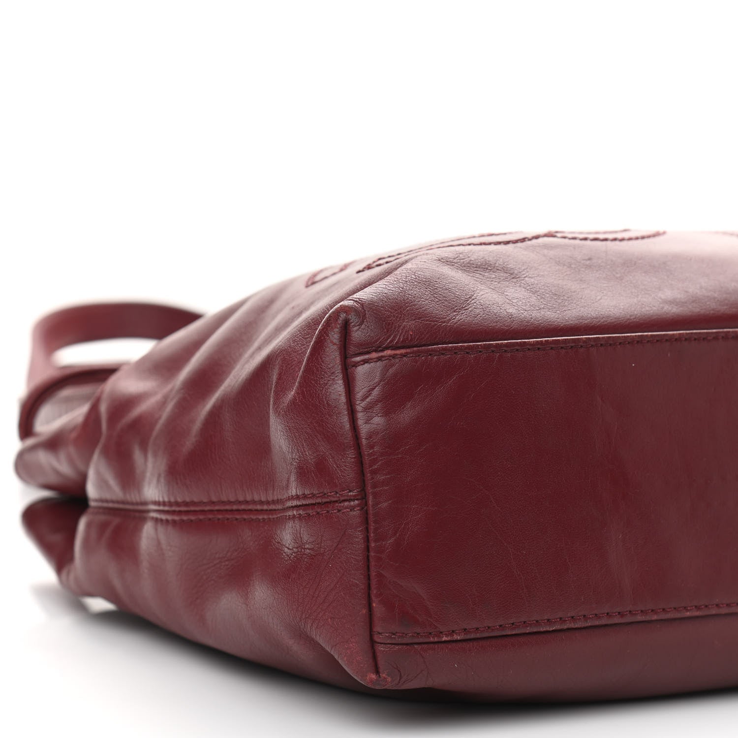 Chanel Calfskin CC Shoulder Bag Red 9 of 14