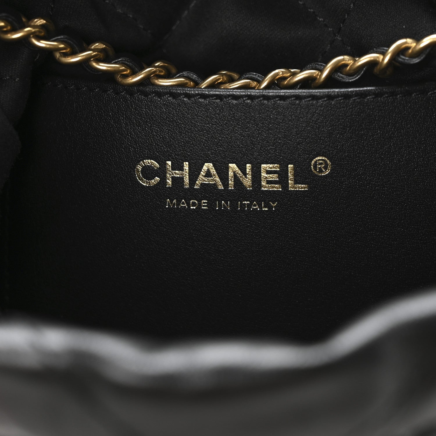 Chanel Shiny Calfskin Quilted Mini Chanel 22 Black 7 of 11