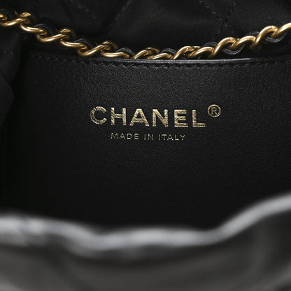 Chanel Shiny Calfskin Quilted Mini Chanel 22 Black 7 of 11