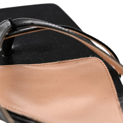Bottega Veneta Lambskin Stretch Multi Strap 40mm Sandals 37.5 Black 14 of 14
