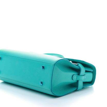 Delvaux Smooth Calfskin Mini Tempete Satchel Turquoise 8 of 15