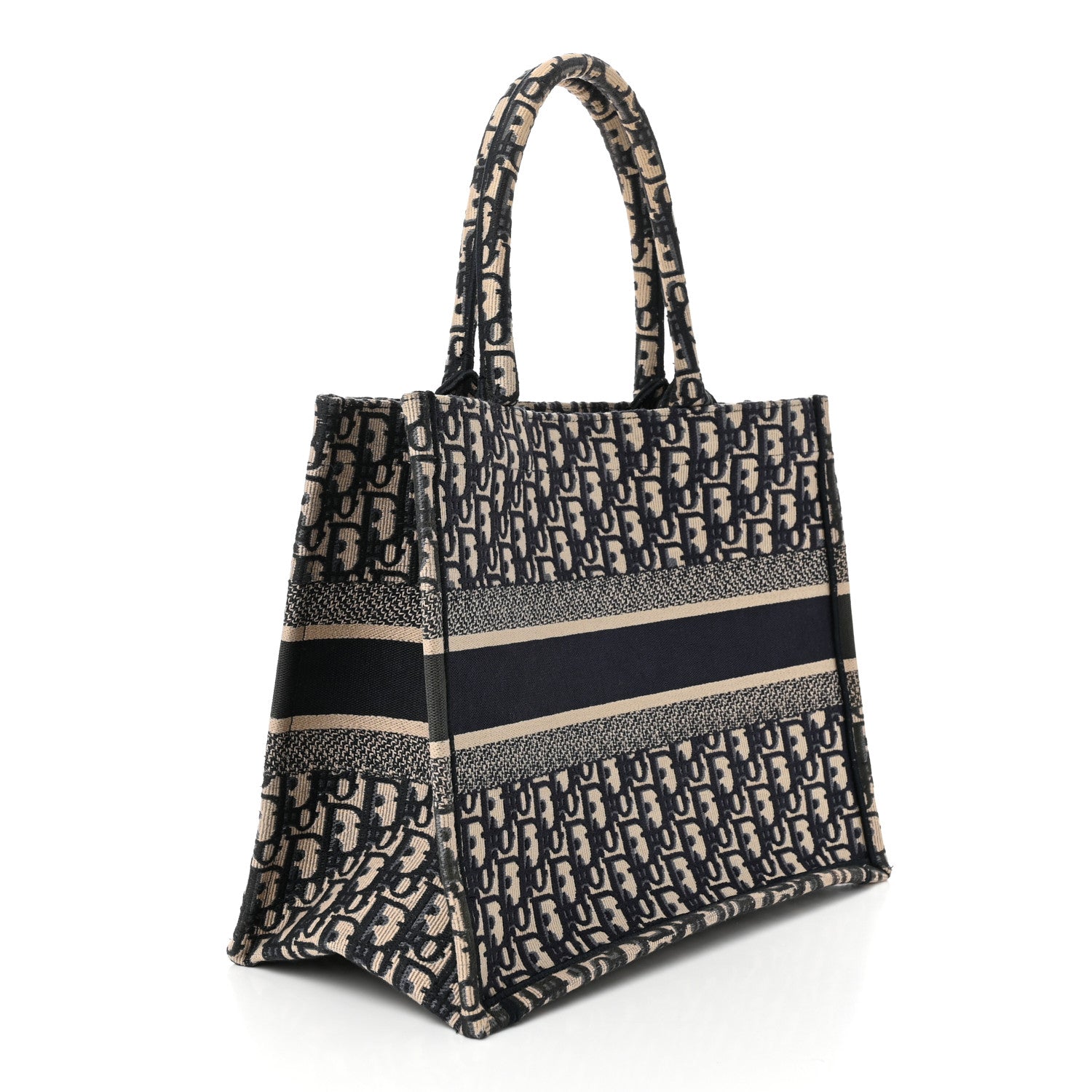 Christian Dior Oblique Medium Book Tote Blue Multicolor 3 of 10