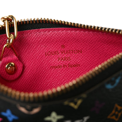 Louis Vuitton Monogram Multicolor Key Pouch Black Grenade 6 of 6