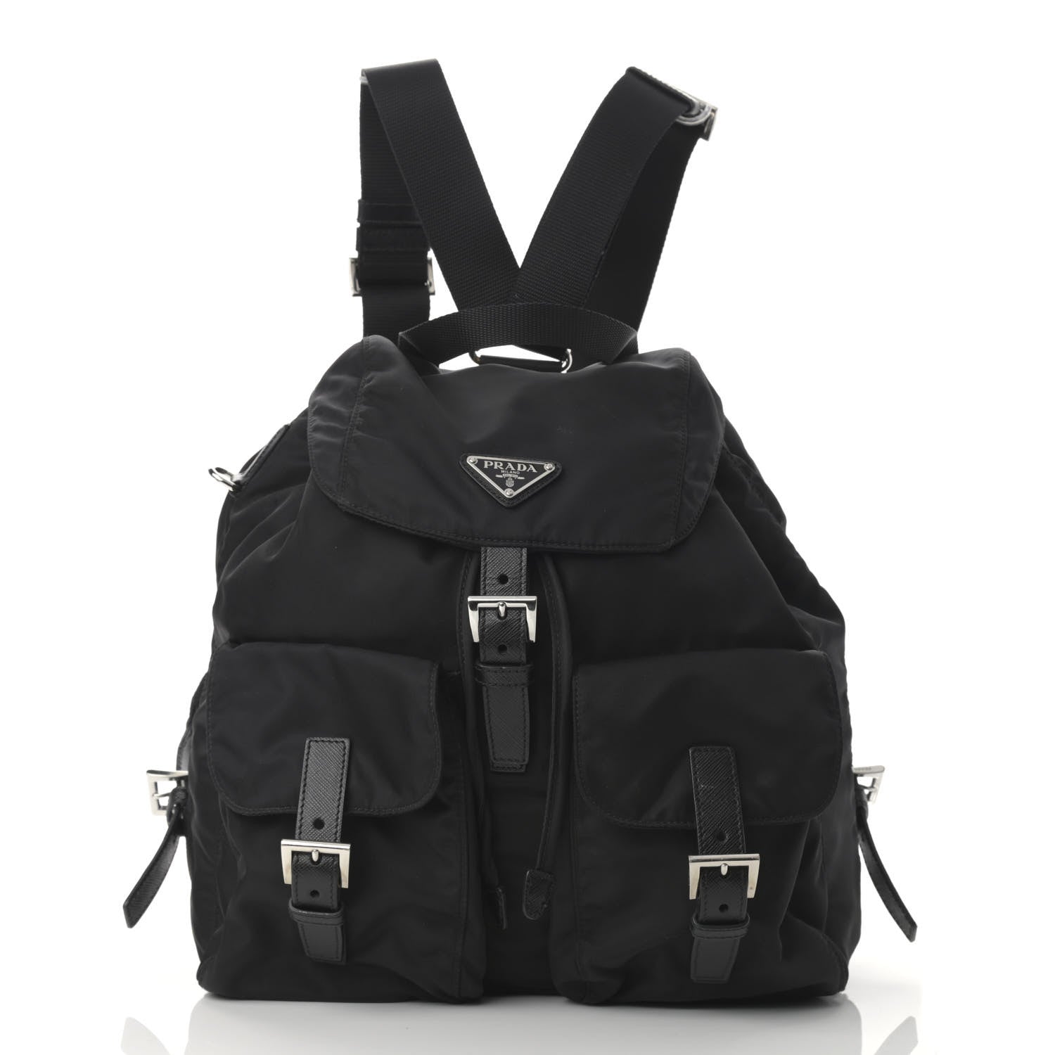 Prada Re-Nylon Saffiano Medium Backpack Black 3 of 14