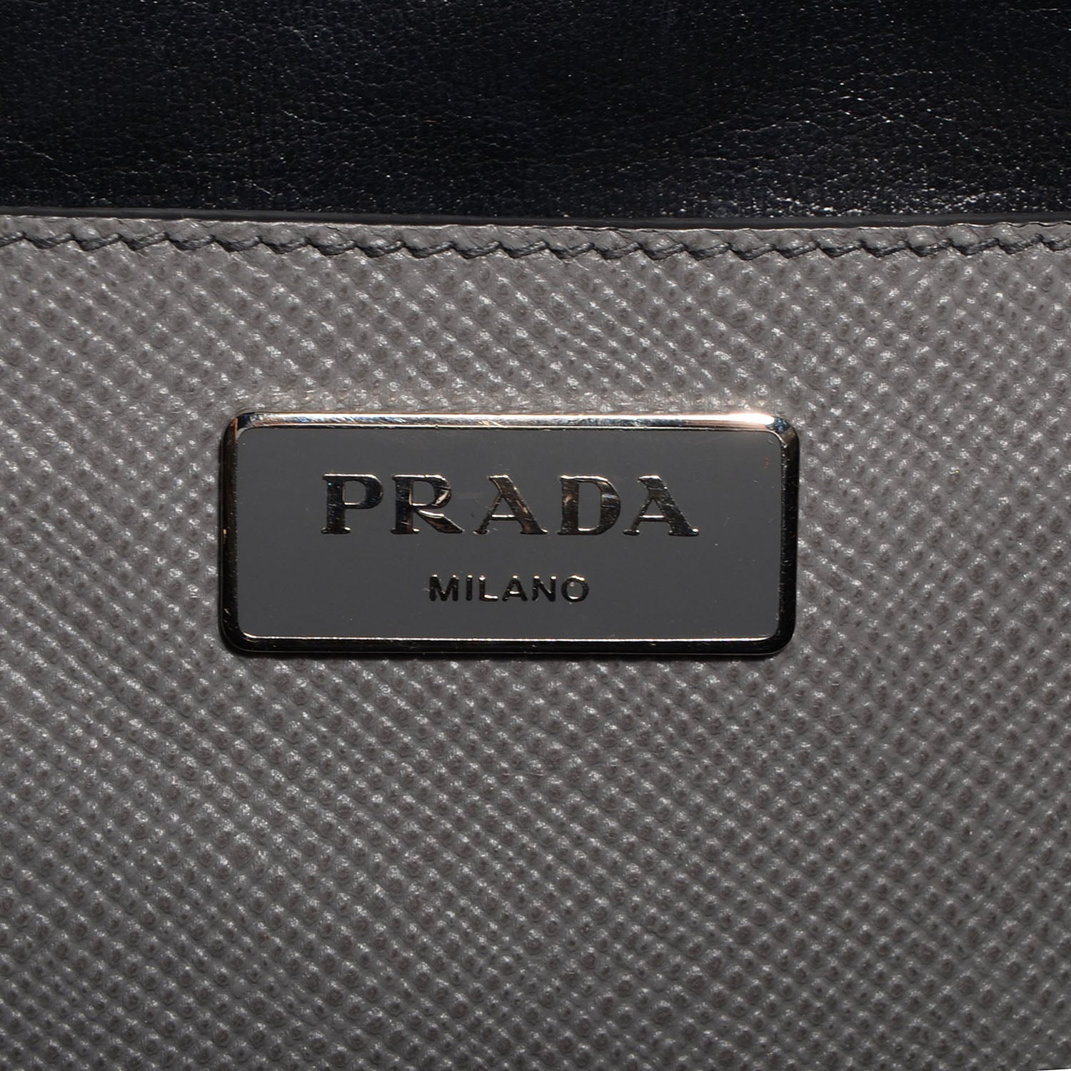 Prada Saffiano Cuir Front Pocket Tote Marmo 9 of 10