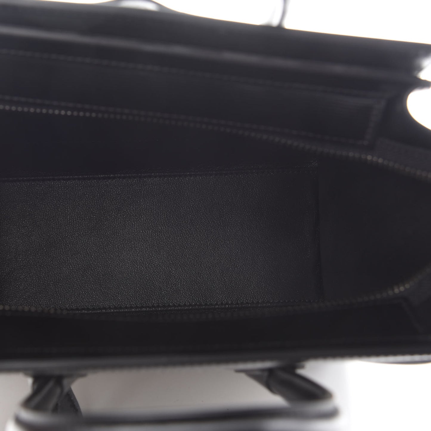 Smooth Calfskin Lizard Embossed Nano Luggage White Black