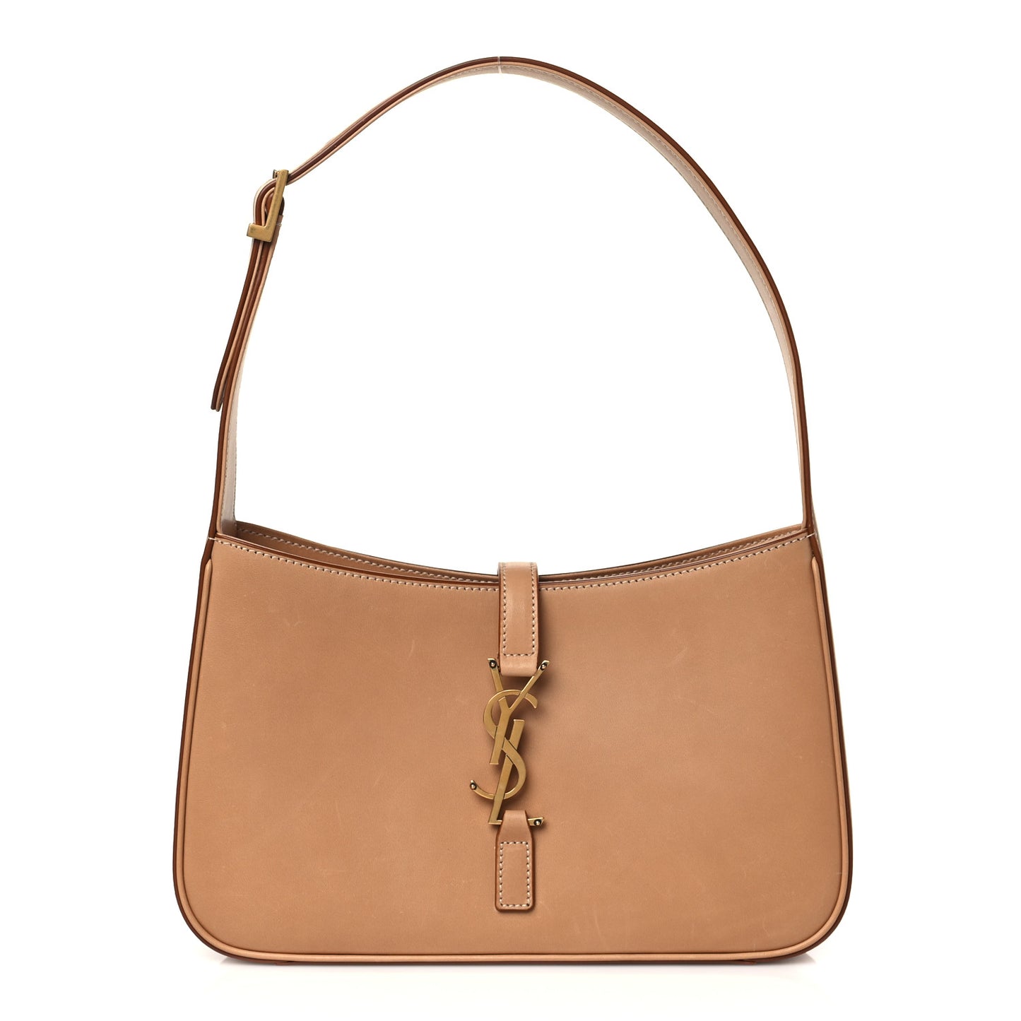 Smooth Calfskin Le 5 A 7 Hobo Brown