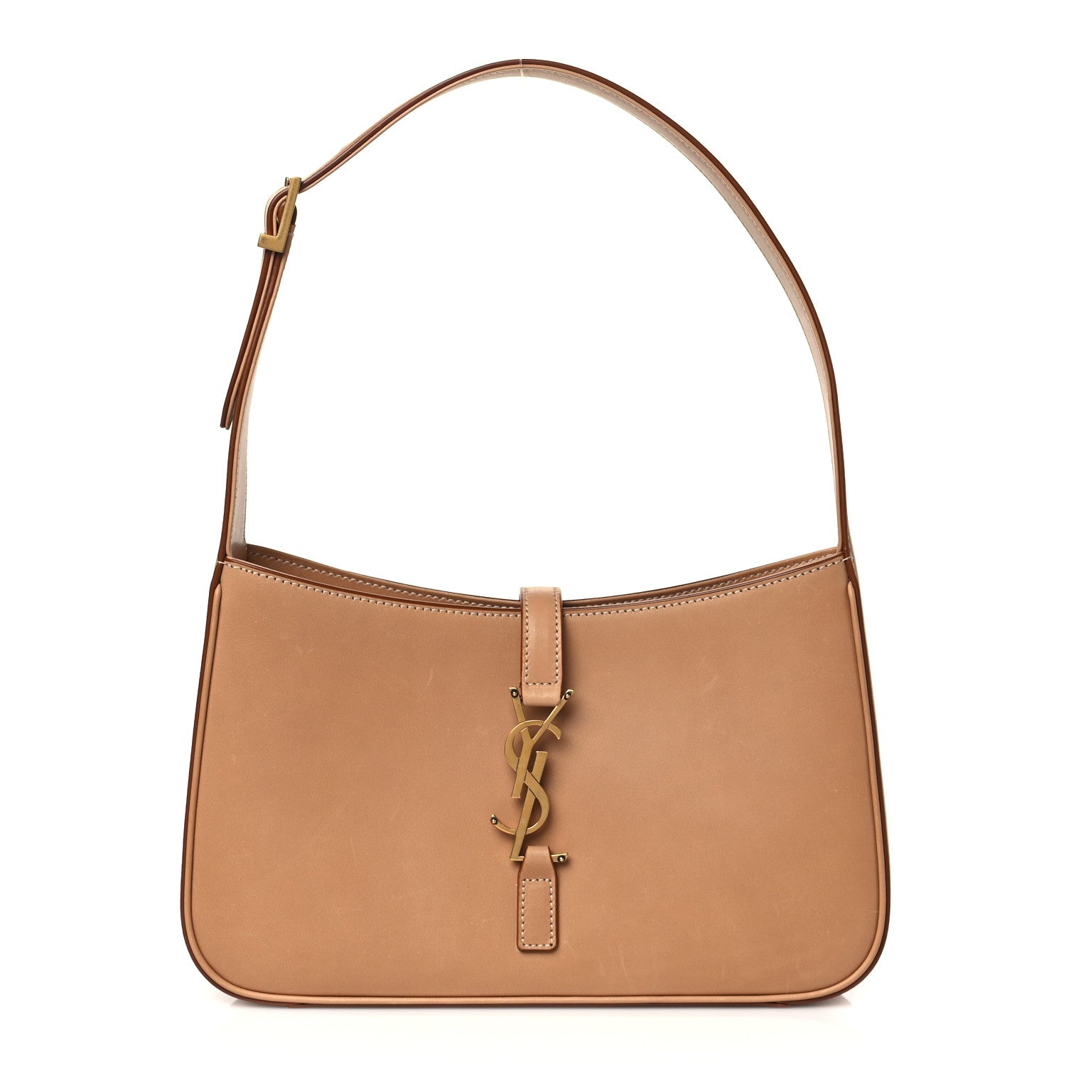 Saint Laurent Smooth Calfskin Le 5 A 7 Hobo Brown 1 of 9