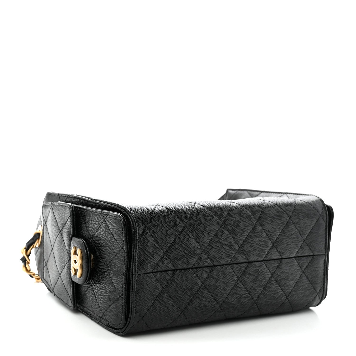 Chanel Caviar Quilted Mini Chanel 25 Handbag Black 4 of 10