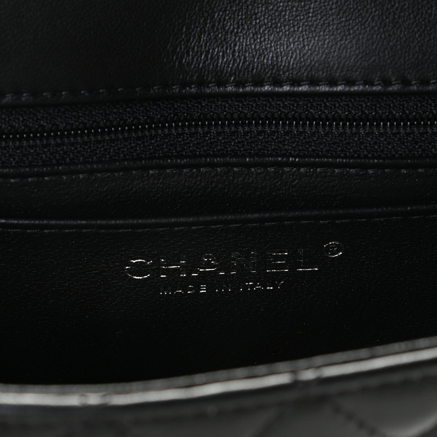 Chanel Lambskin Quilted Mini Rectangular Flap Black 5 of 7
