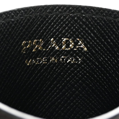 Prada Saffiano Metal Card Holder Black 6 of 11