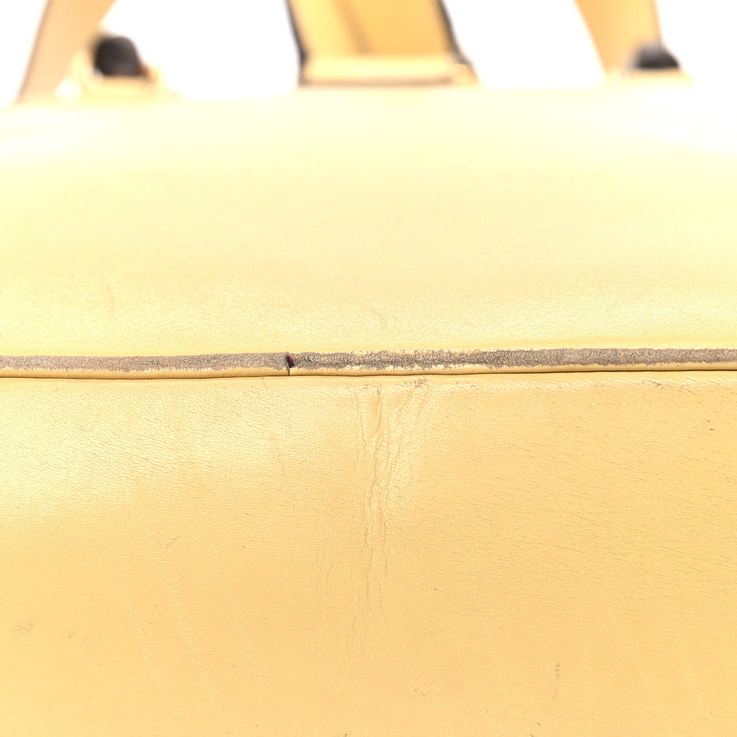 Calfskin Bamboo Medium Backpack Yellow