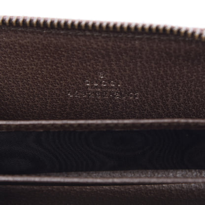 Gucci GG Supreme Monogram Chevron Zip Around Card Case Wallet Beige Green Red New Acero 6 of 9