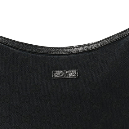 Gucci Monogram Medium Half Moon Hobo Black 7 of 9