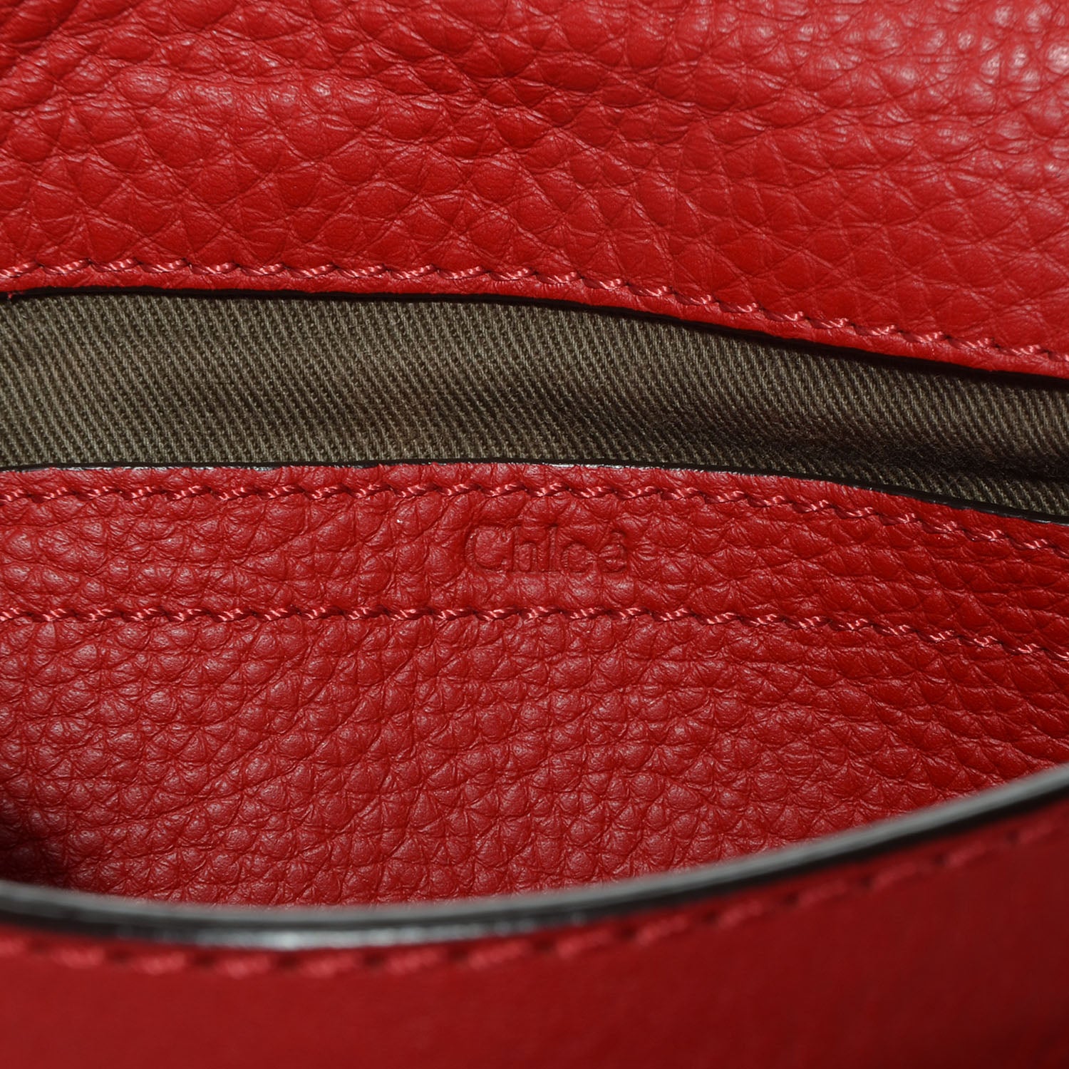 Chloe Calfskin Mini Marcie Round Crossbody Bag Poppy 6 of 8