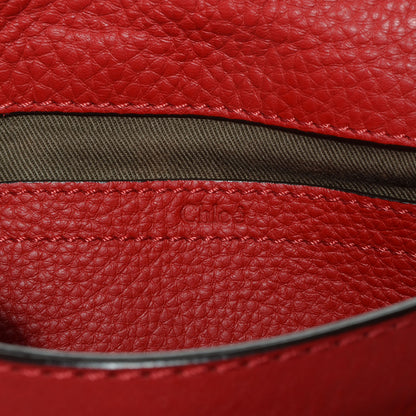 Chloe Calfskin Mini Marcie Round Crossbody Bag Poppy 6 of 8