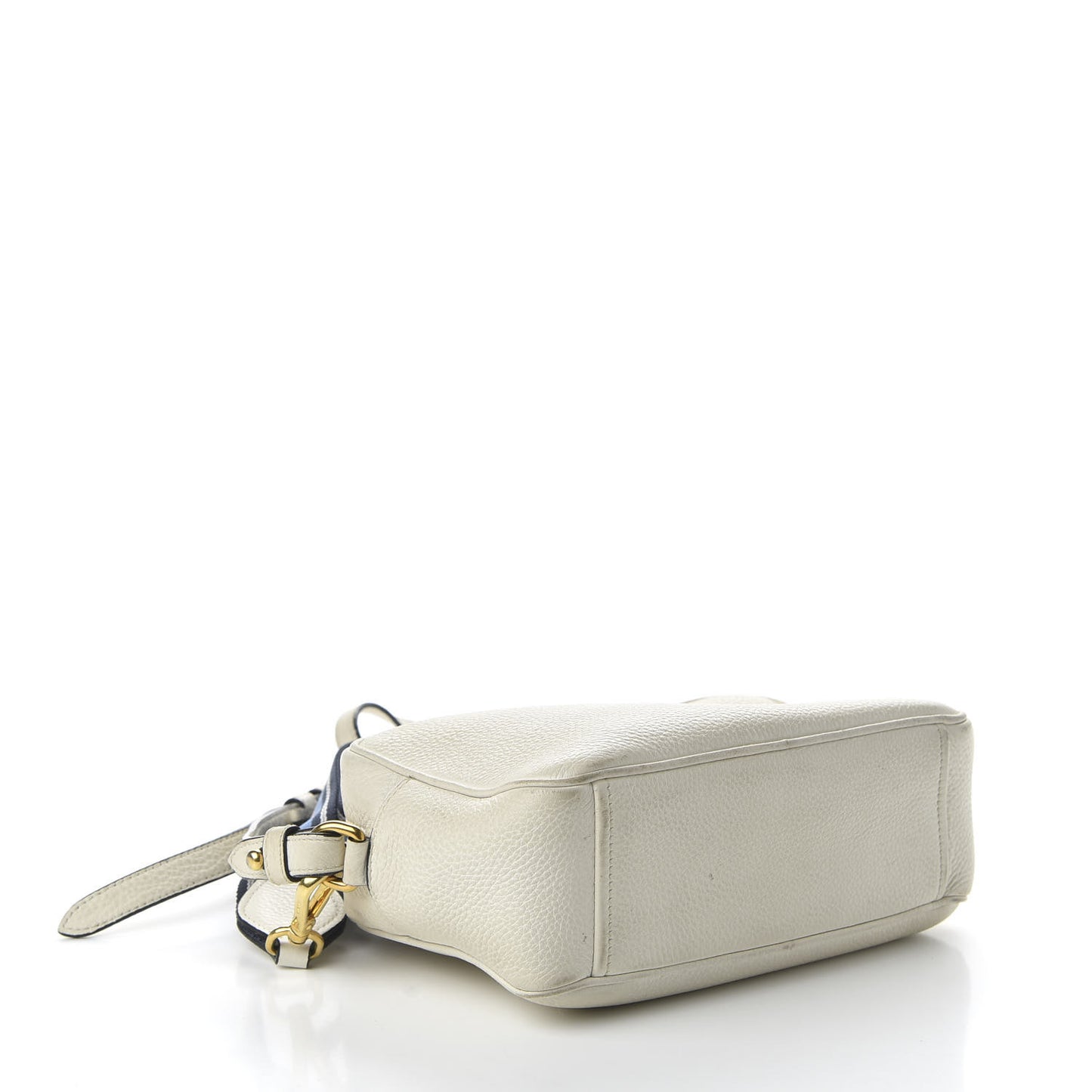 Vitello Daino Camera Crossbody Bianco