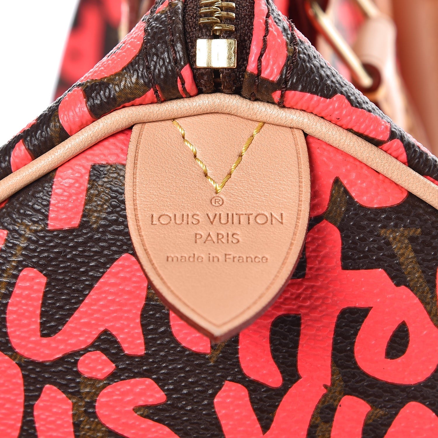 Louis Vuitton Monogram Graffiti Speedy 30 Fuchsia 6 of 9