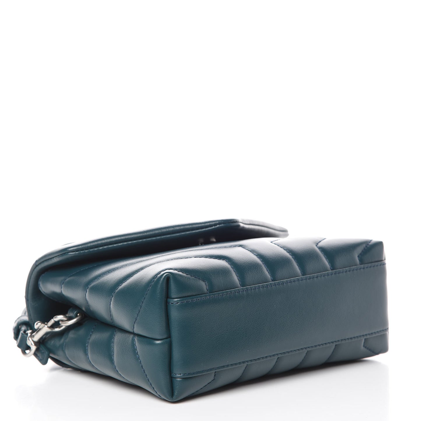 Calfskin Y Quilted Monogram Toy Loulou Satchel Dark Turquoise