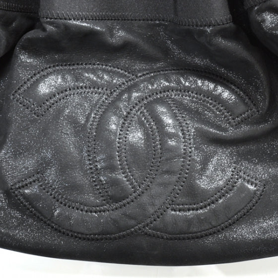 Chanel Leather Stretch Spirit Large Cabas Tote Black 1 of 2